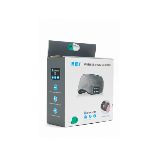Antifaz para Dormir Midy Bluetooth con Auriculares Integrados