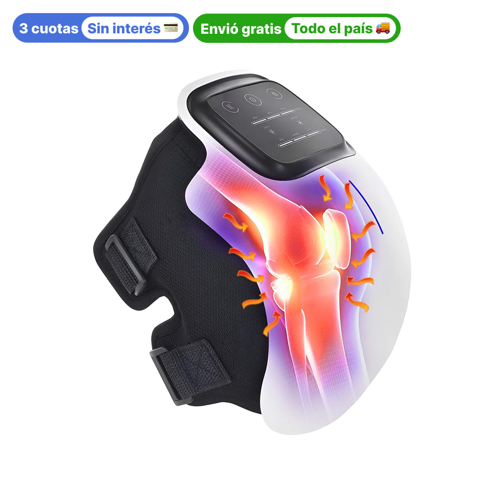Masajeadora de Rodilla y Codos Hanku ThermoKnee Calor Infrarrojo y Vibración